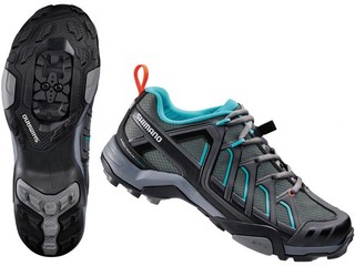 Shimano SH-WM34 Schuhe: grau-blau